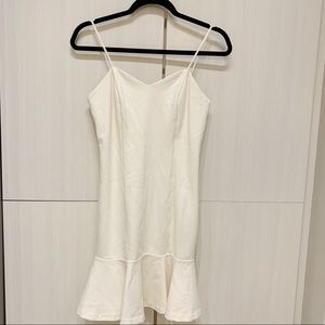 AMANDA UPRICHARD strapless cream dress